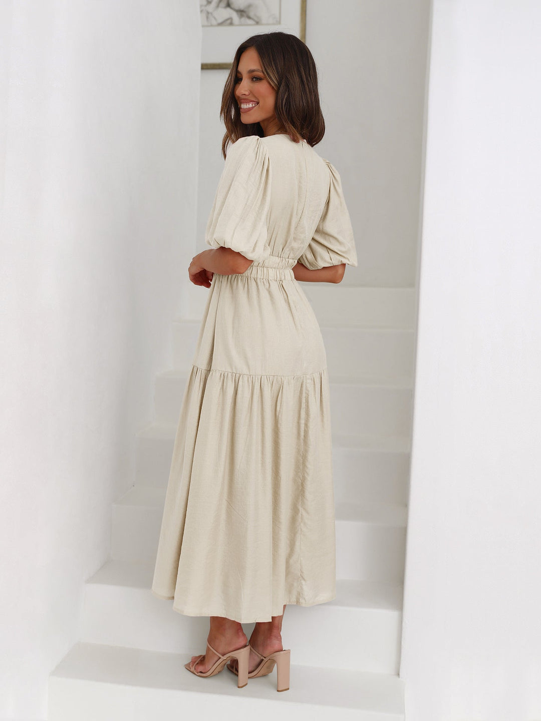 Avalon - Dress with Puff Sleeves