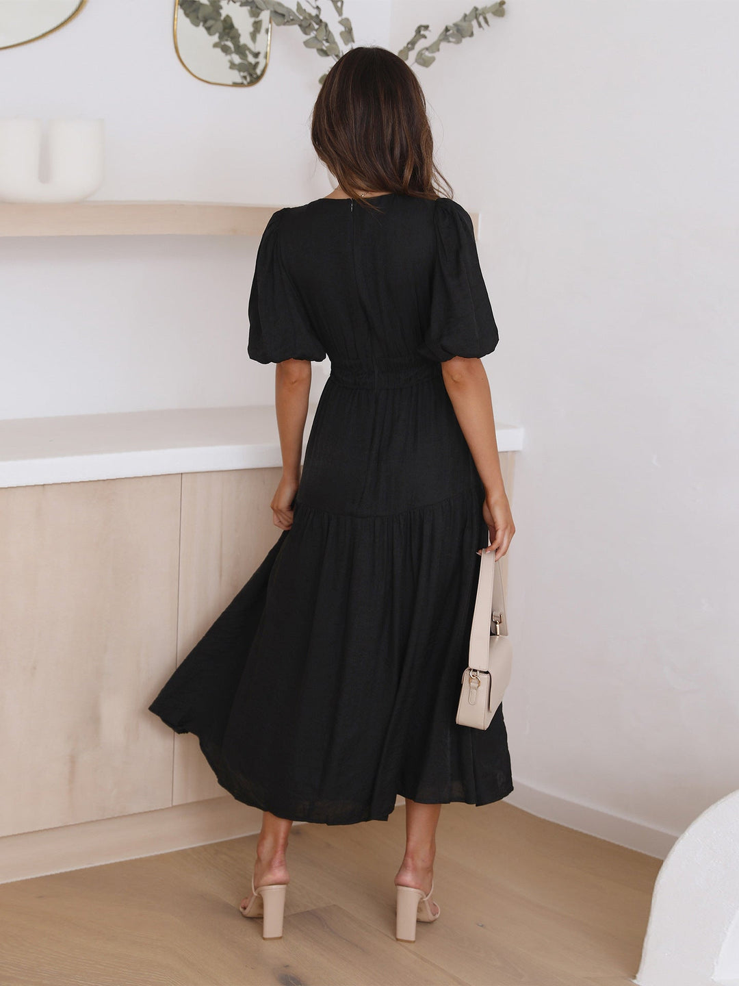 Avalon - Dress with Puff Sleeves