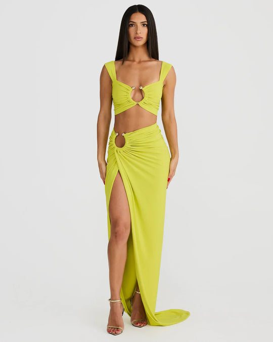 Mahalia - Cut-Out Maxi Skirt Set