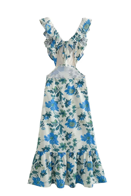 Ariella - Floral Ruffle Dress