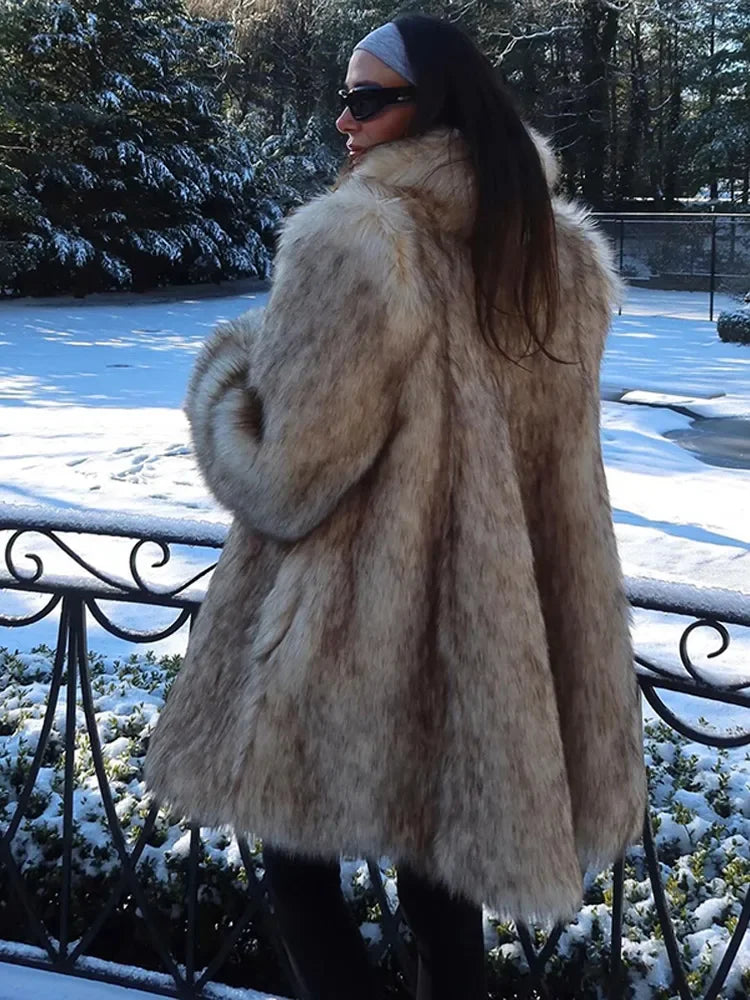 Amber - Luxe Faux Fur Coat