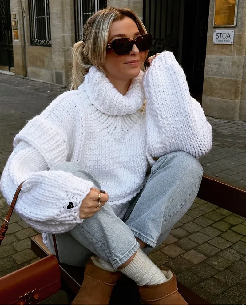 Bellarose - Turtle-Neck Loose Sweater